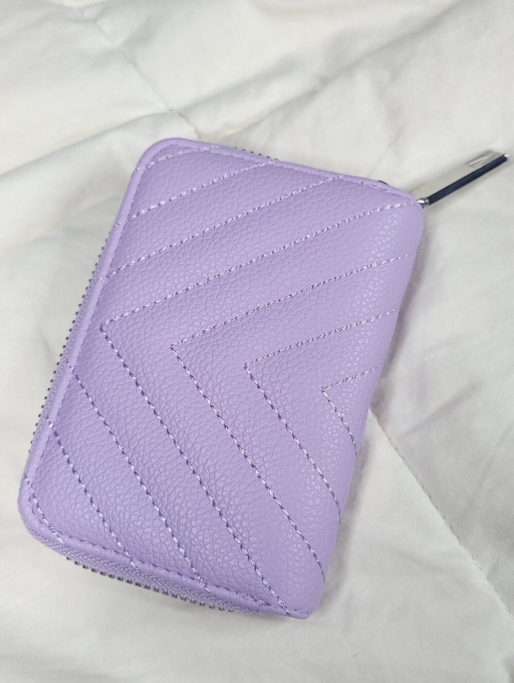 Victoria's Secret Lilac Quilted Mini Backpack with Chain Accent - Picture 9 of 10